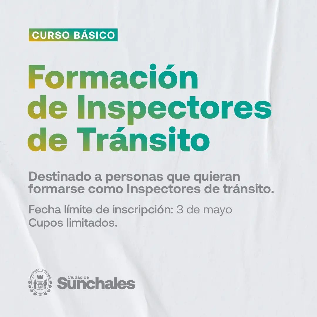 Curso: Formación de Inspectores de Tránsito
