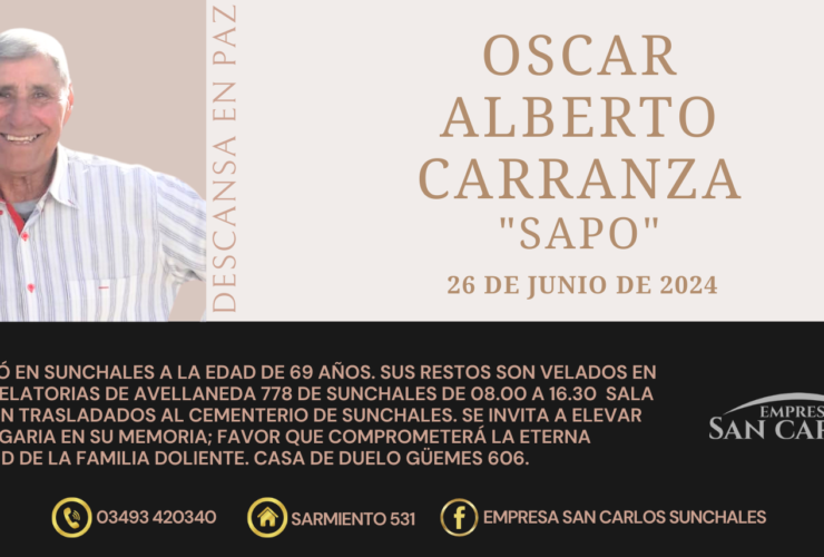 #OscarAlbertoCarranza