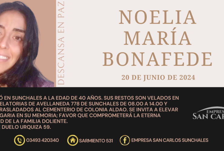 #NoeliaMariaBonafede