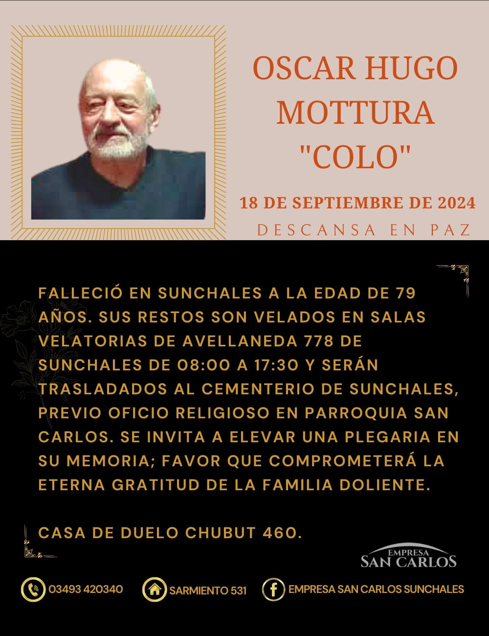 #OscarHugoMottura