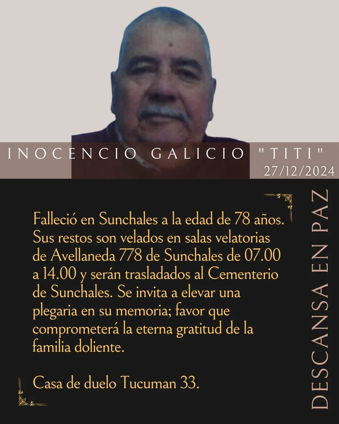 Inocencio Galicio "TITI"