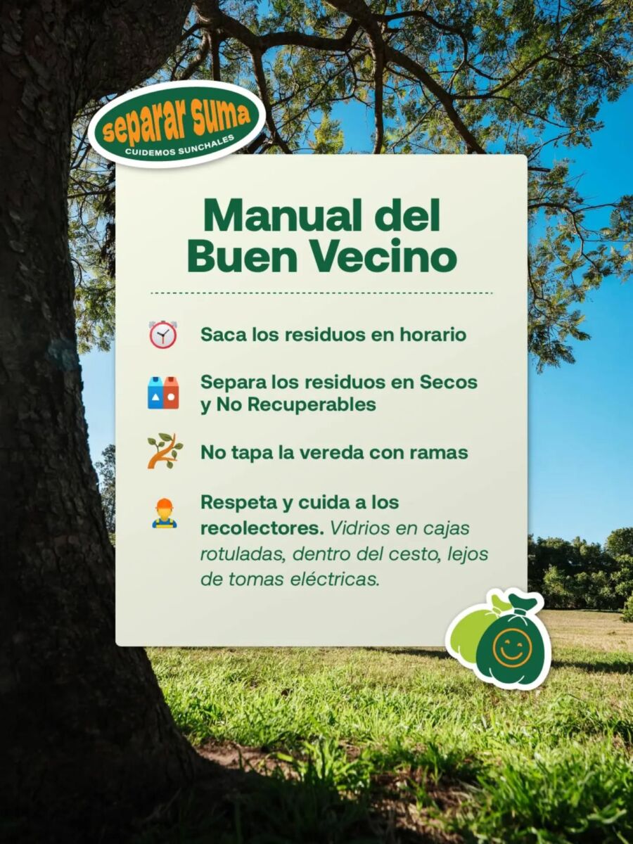 Manual del Buen Vecino: Claves para Cuidar Sunchales