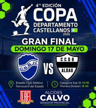 final de fútbol de la 4ta edición de la copa departamento castellanos