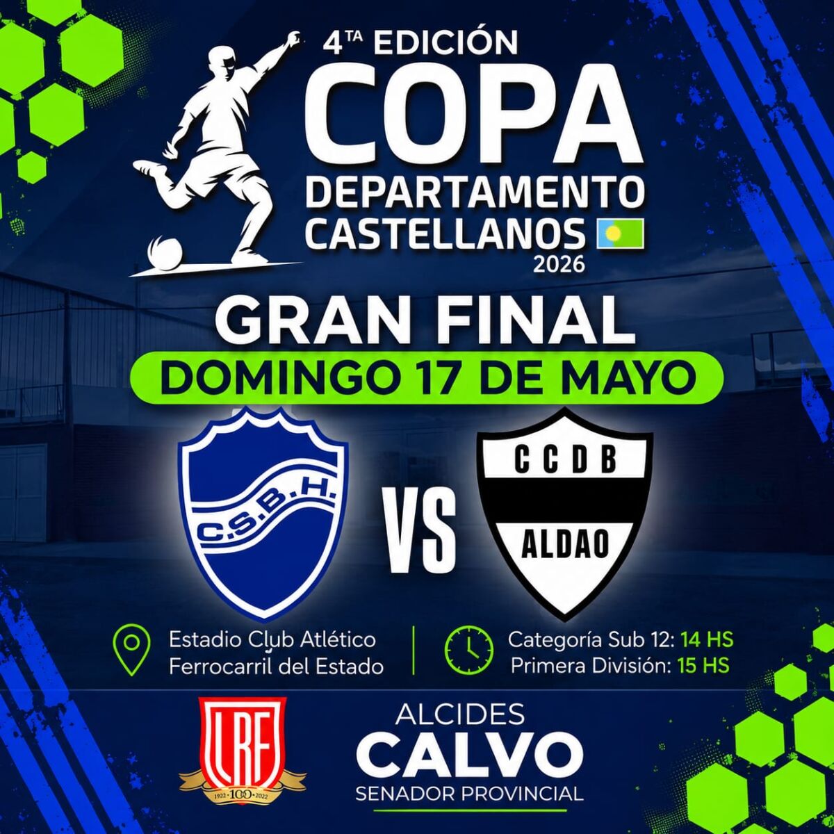 final de fútbol de la 4ta edición de la copa departamento castellanos