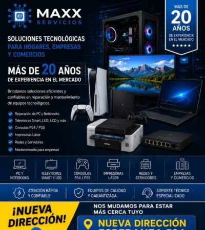 Maxx Servicios se muda: Pablo y Lucas anuncian su nueva dirección en Sunchales