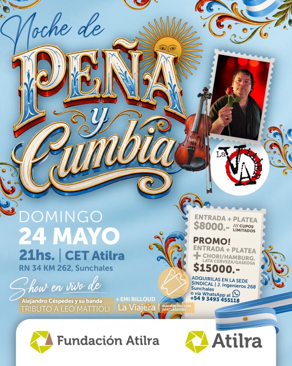 Noche de Peña y Cumbia para celebrar el Día de la Patria