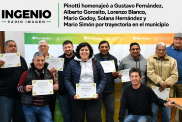 Pinotti homenajeó a 7 empleados municipales
