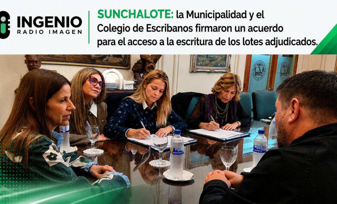SUNCHALOTE, firma de Convenio