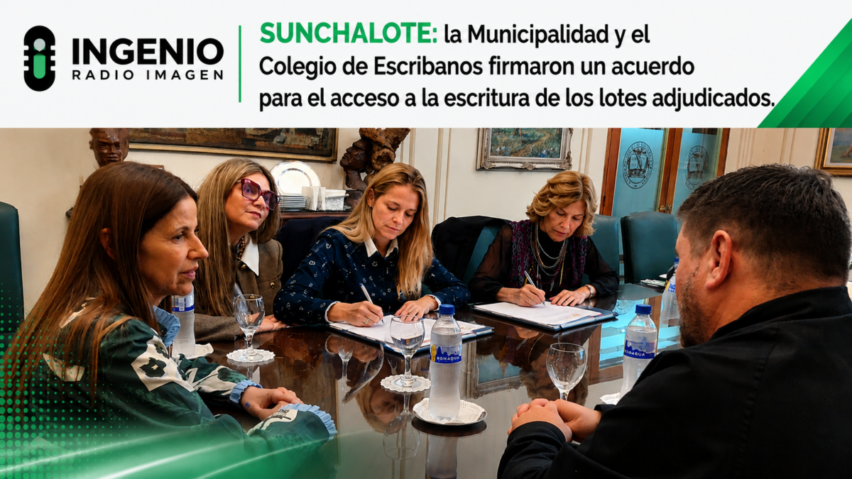 SUNCHALOTE, firma de Convenio