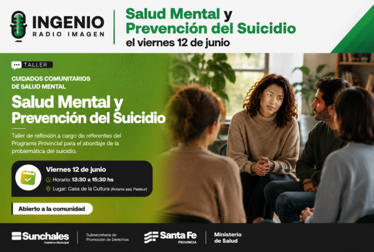 Taller gratuito sobre Cuidados Comunitarios de Salud Mental y Prevención del Suicidio el viernes 12 de junio