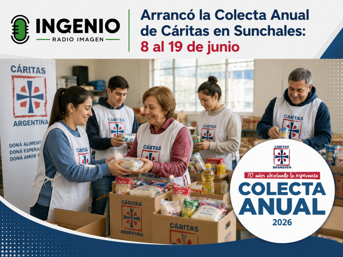 Arrancó la Colecta Anual de Cáritas en Sunchales: 8 al 19 de junio