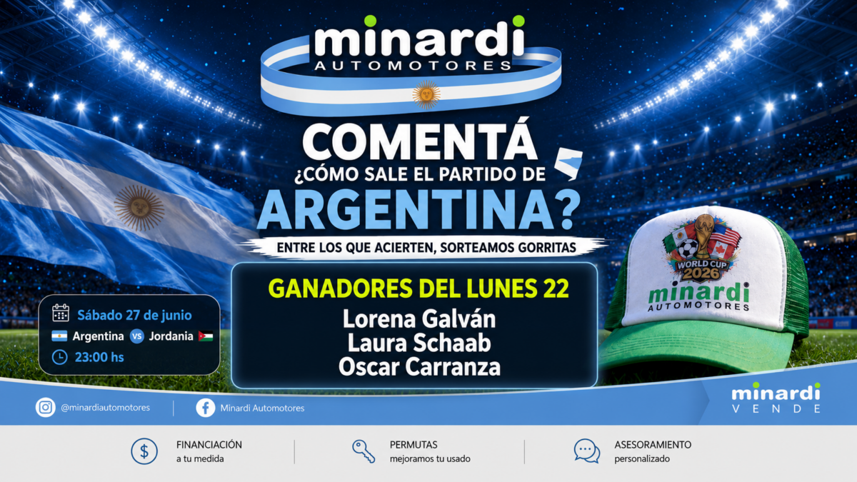 Minardi Automotores premia a los hinchas: 3 ganadores y nuevo sorteo