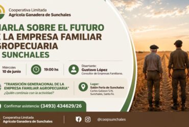 Charla sobre el futuro de la empresa familiar agropecuaria en Sunchales