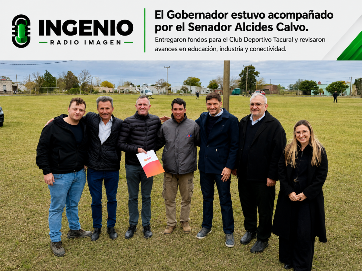 Pullaro visitó Tacural y recorrió obras en el Departamento Castellanos