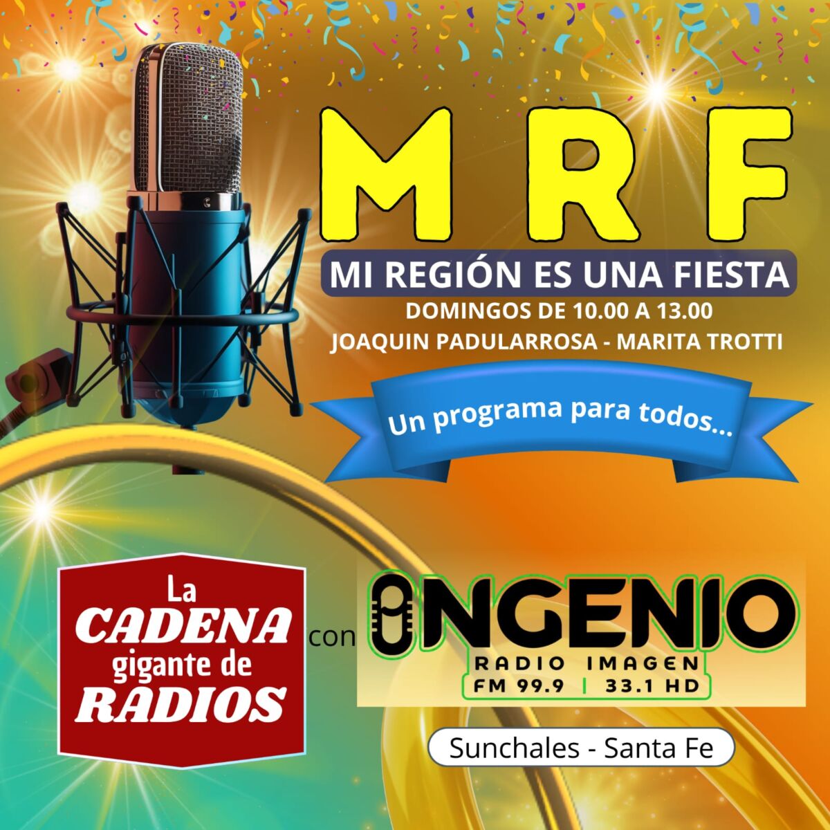 Llega «Mi Región es una Fiesta» a Ingenio Radio Imagen
