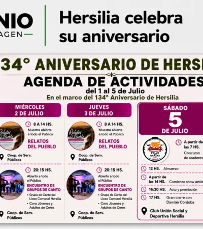 Hersilia celebra su aniversario con una semana de actividades