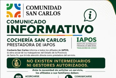 COCHERÍA SAN CARLOS – PRESTADORA DE IAPOS