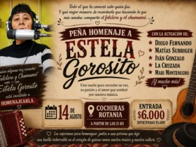 14 de agosto Peña en homenaje a Estela Gorosito