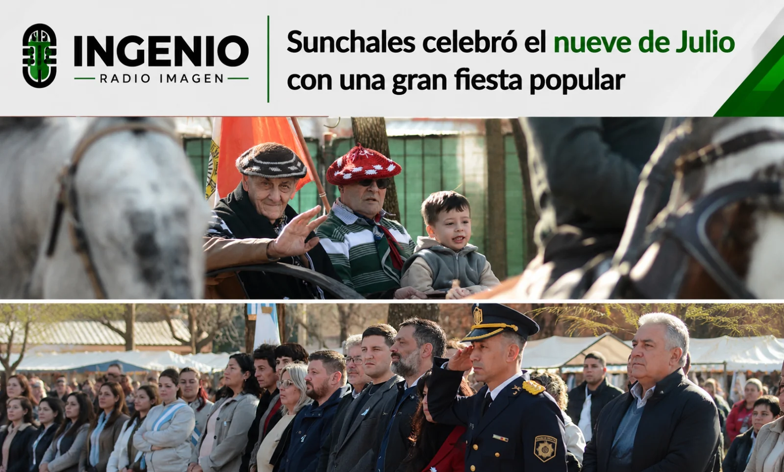 Sunchales celebró el nueve de Julio con una gran fiesta popular
