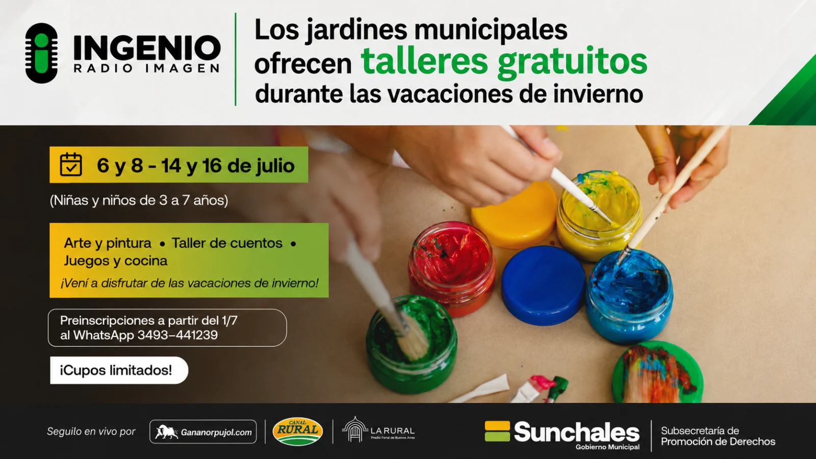 Los jardines municipales ofrecen talleres gratuitos durante las vacaciones de invierno