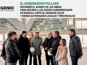 Pullaro recorrió obras para Juegos Suramericanos en Rafaela