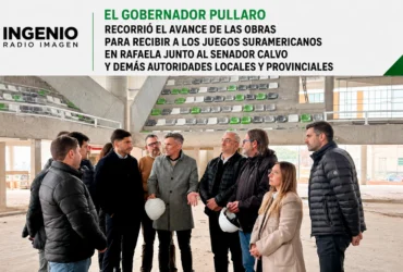 Pullaro recorrió obras para Juegos Suramericanos en Rafaela
