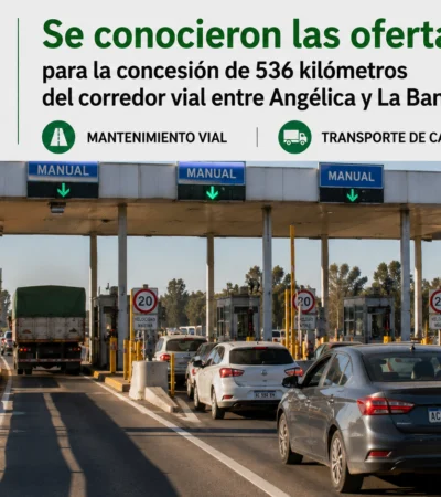 ofertas para la concesión, corredor vial entre Angélica y La Banda