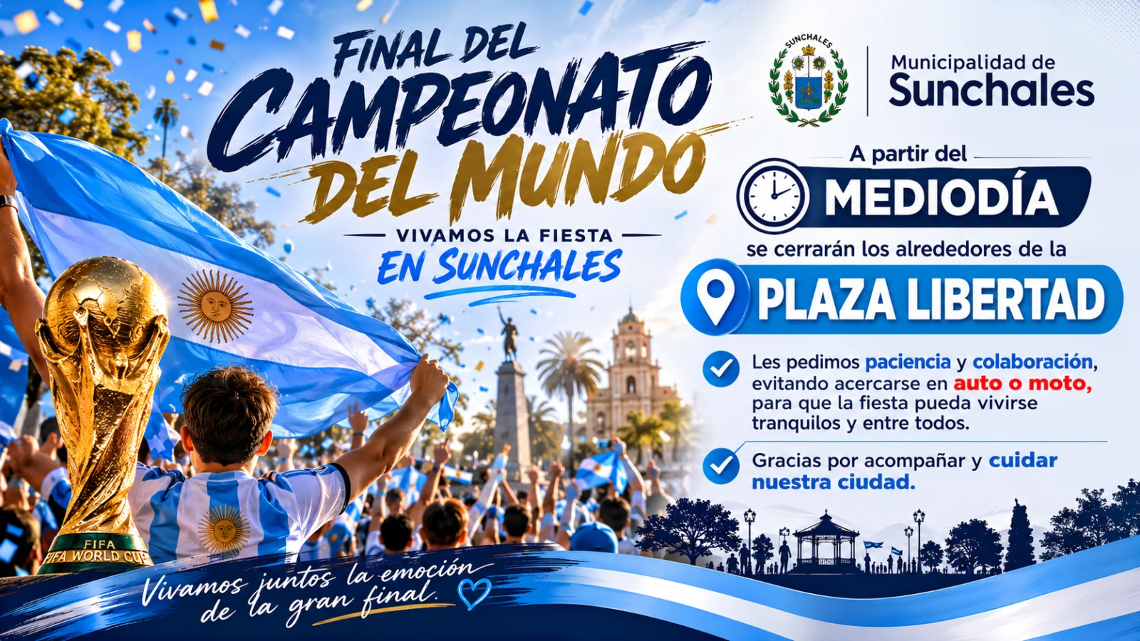 Nos organizamos para la final