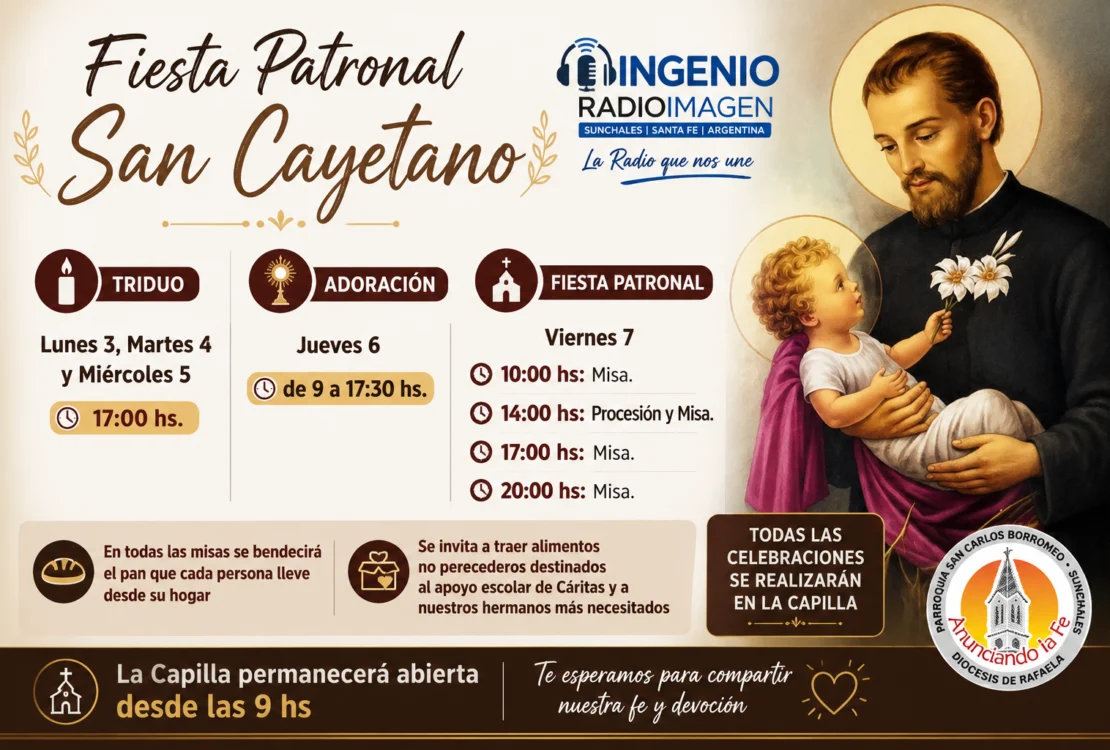 Fiesta Patronal San Cayetano.