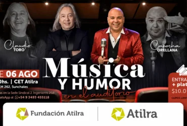 Noche de música y humor en el CET ATILRA