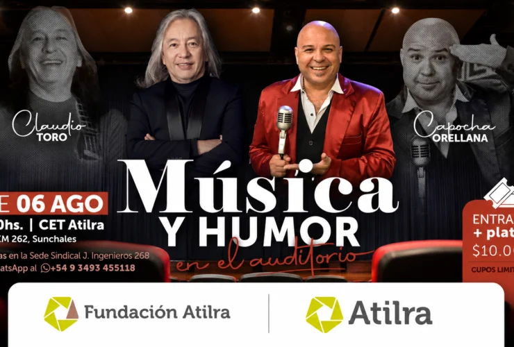Noche de música y humor en el CET ATILRA