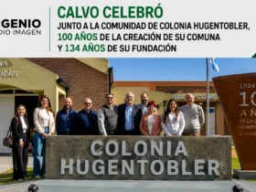 Calvo celebró los 100 años de la Comuna de Colonia Hugentobler