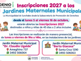 Abren inscripciones dos mil veintisiete a los jardines maternales municipales