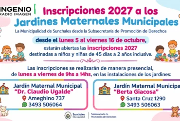 Abren inscripciones dos mil veintisiete a los jardines maternales municipales