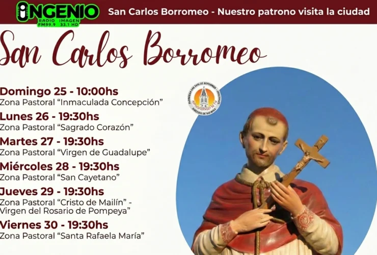San Carlos Borromeo visita la ciudad