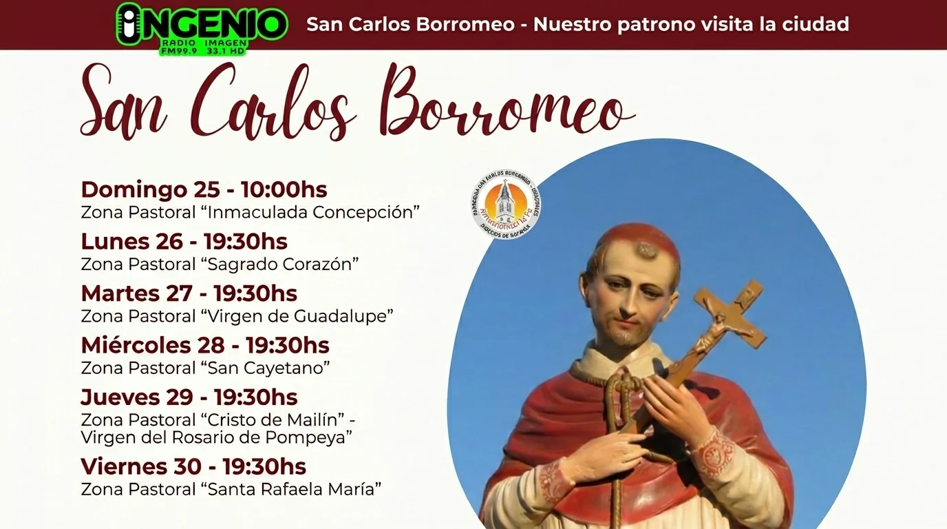 San Carlos Borromeo visita la ciudad