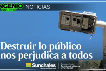  Vandalizaron 5 luminarias nuevas en barrio Moreno