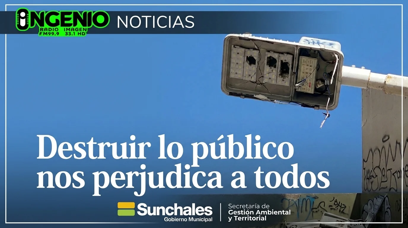 Vandalizaron 5 luminarias nuevas en barrio Moreno