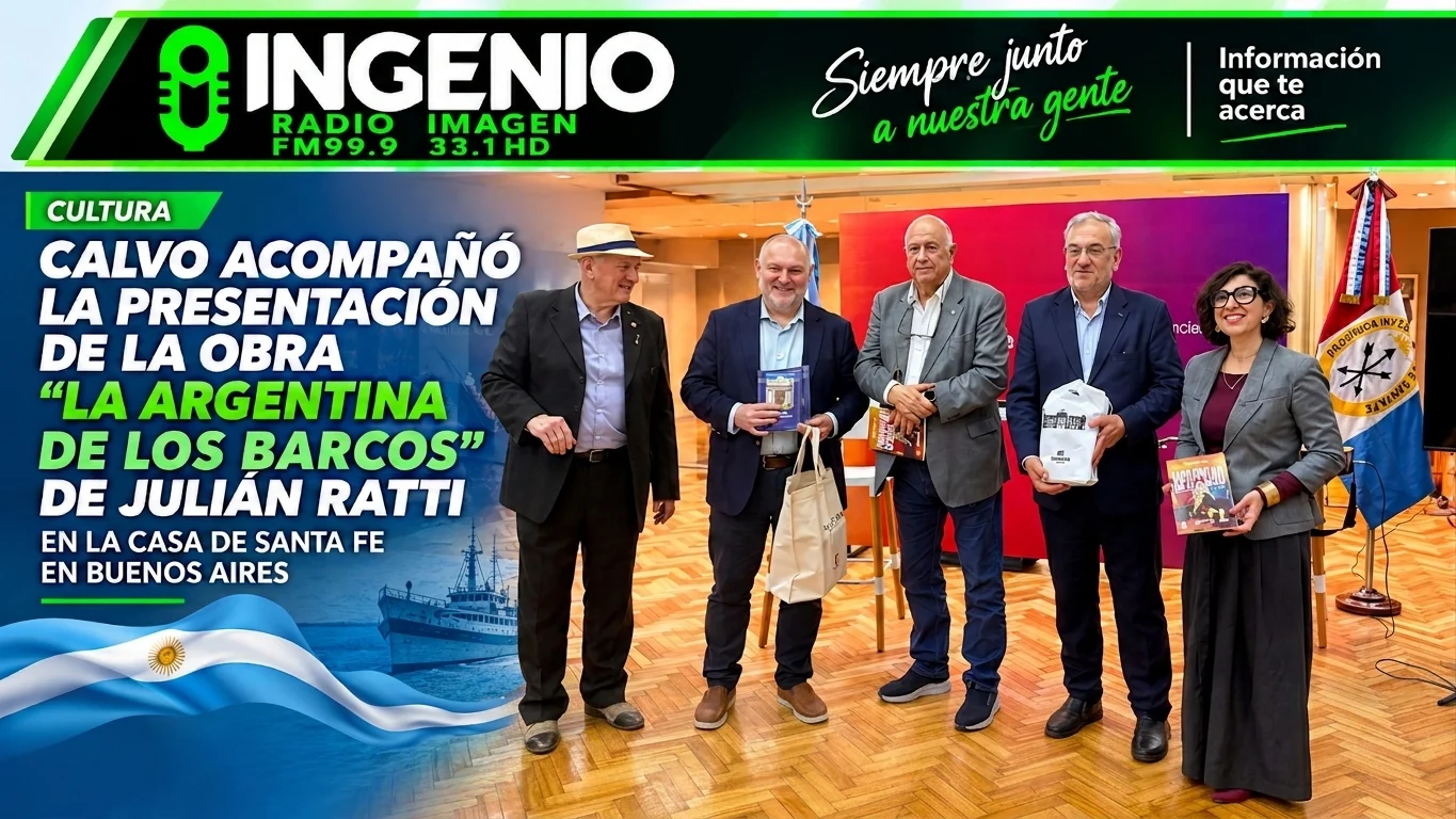 Calvo acompañó La Argentina de los Barcos en Buenos Aires