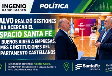 Calvo realizó gestiones en Buenos Aires