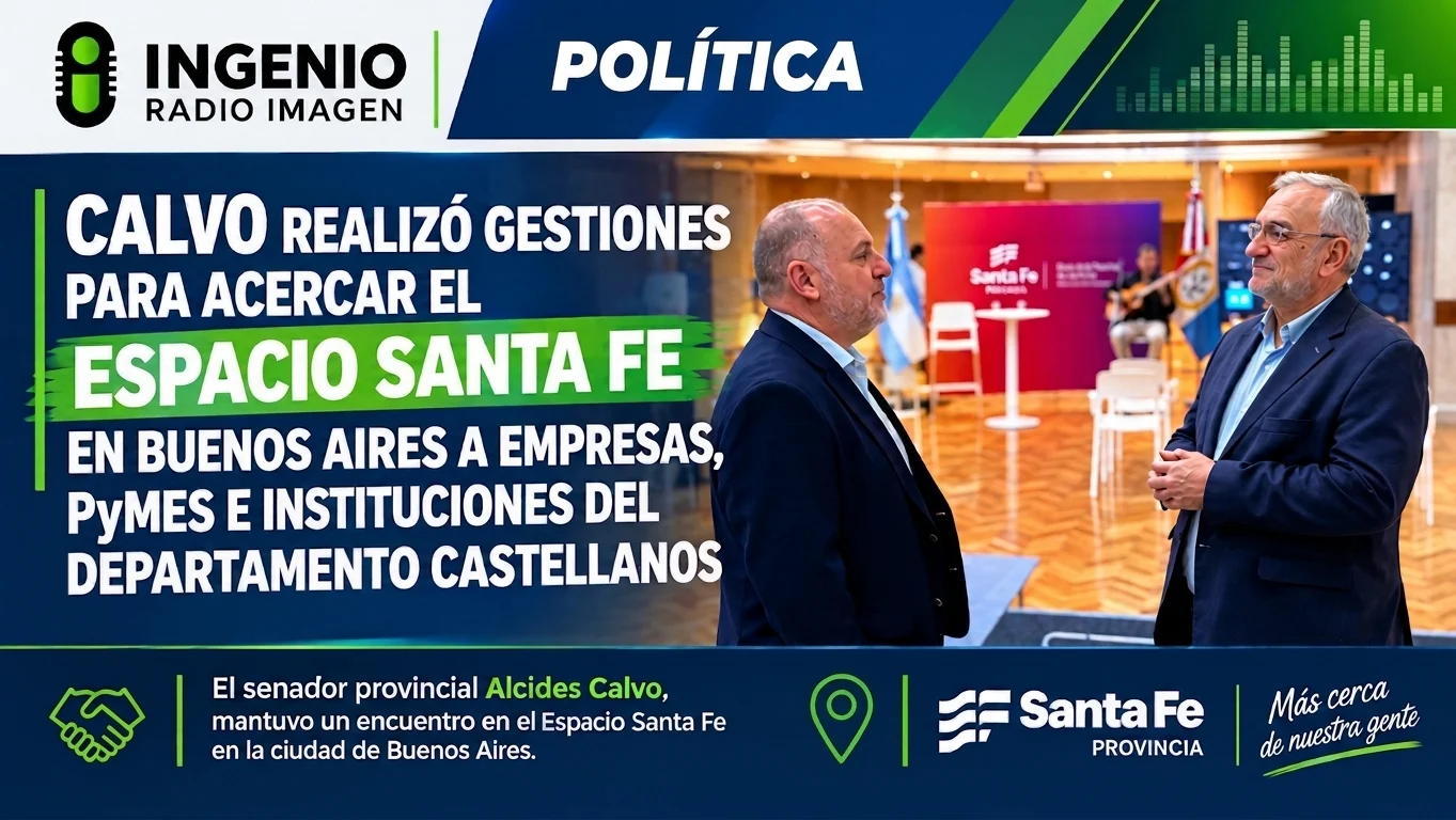 Calvo realizó gestiones en Buenos Aires