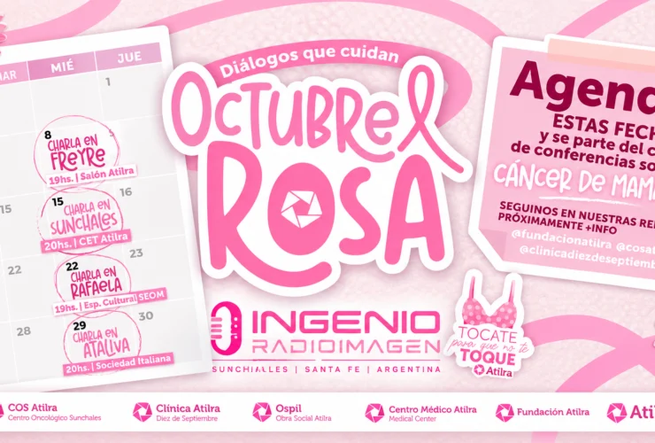 Ciclo de conferencias Octubre Rosa de Atilra Dialogos que cuidan