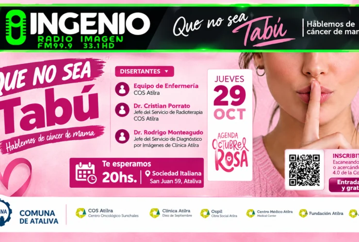 Que no sea tabú, hablemos de cáncer de mama en Ataliva